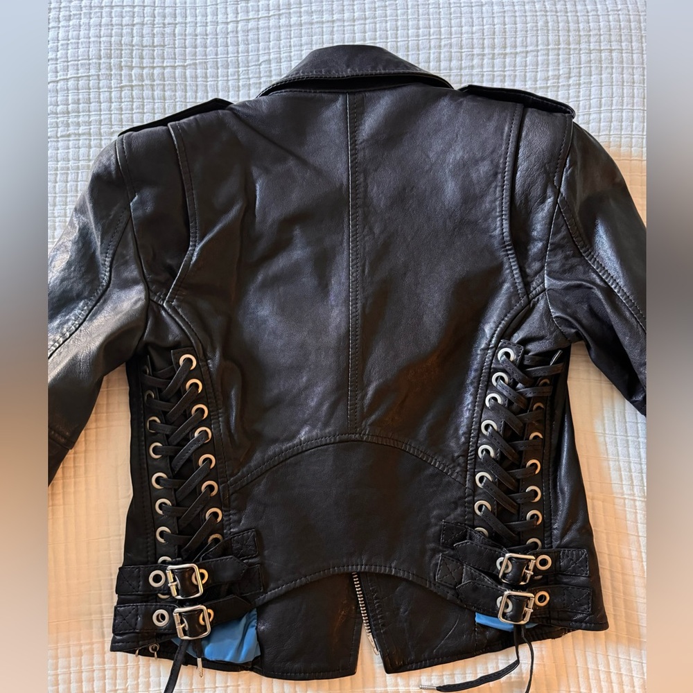 Beautiful sheep’s skin leather jacket